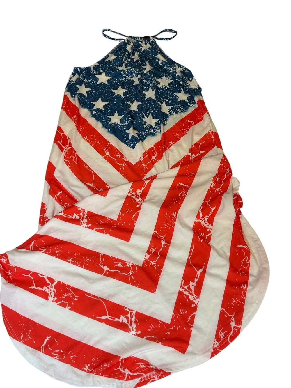 For G and PL American Flag  Dress Patriotic USA Stars Stripes Sleeveless L
